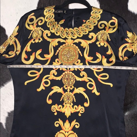 Escada x Margaretha Ley baroque silk blouse - Picture 8 of 16